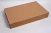19L x 12W x 3H, Natural Kraft Pinstripe Apparel Boxes, Kraft Pinstripe