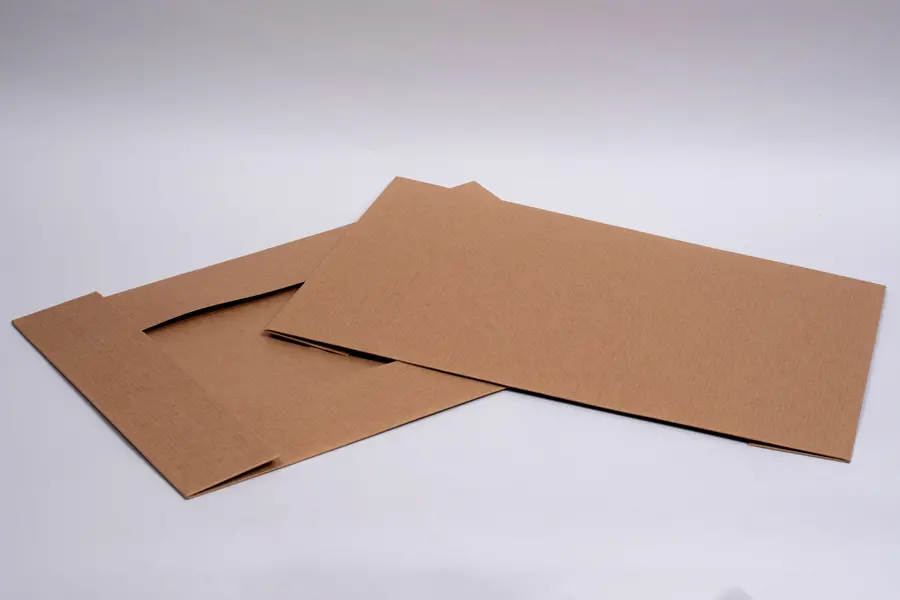 19L x 12W x 3H, Natural Kraft Pinstripe Apparel Boxes, Kraft Pinstripe