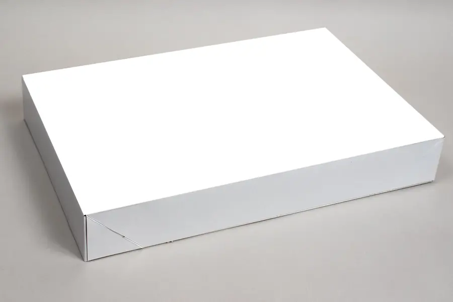 19L x 12W x 3H, Ohio Valley White Gloss Apparel Boxes