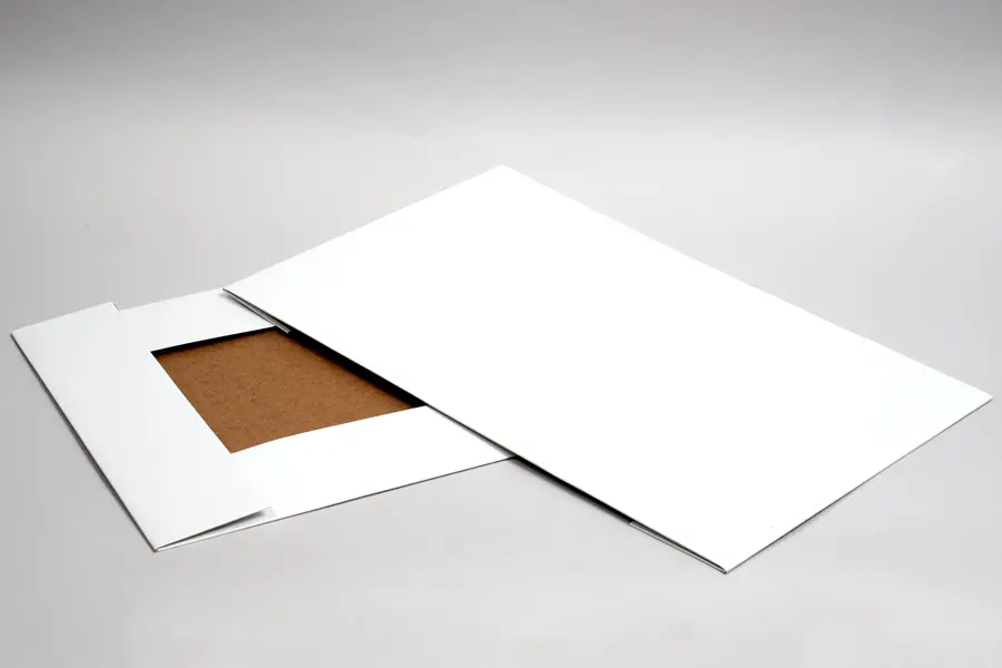 19L x 12W x 3H, Ohio Valley White Gloss Apparel Boxes