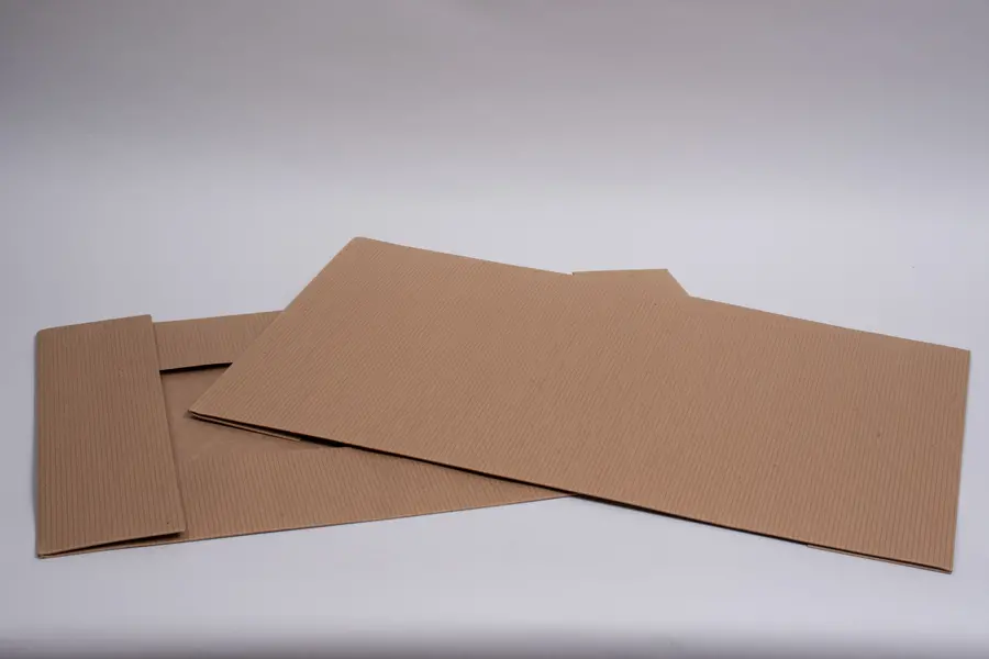 24L x 14W x 4H, Natural Kraft Pinstripe Apparel Boxes, Kraft Pinstripe
