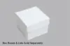 4L X 4W X 3H, HIGH-WALLED FOLDING GIFT BOX BASE (BASE ONLY), WHITE