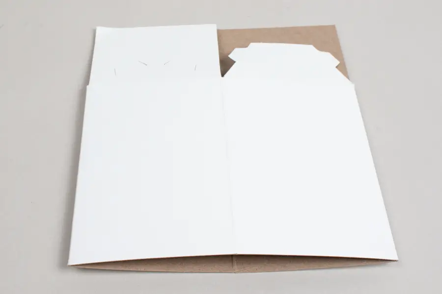 4L X 4W X 6H, HIGH-WALLED FOLDING GIFT BOX BASE (BASE ONLY), WHITE