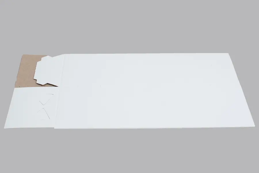 4L X 4W X 12H, HIGH-WALLED FOLDING GIFT BOX BASE (BASE ONLY), WHITE