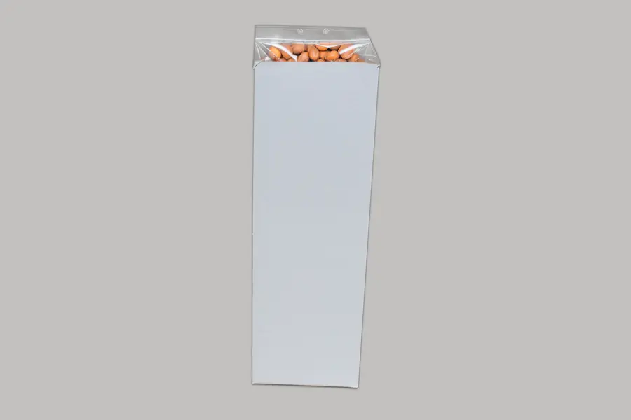 4L X 4W X 12H, HIGH-WALLED FOLDING GIFT BOX BASE (BASE ONLY), WHITE