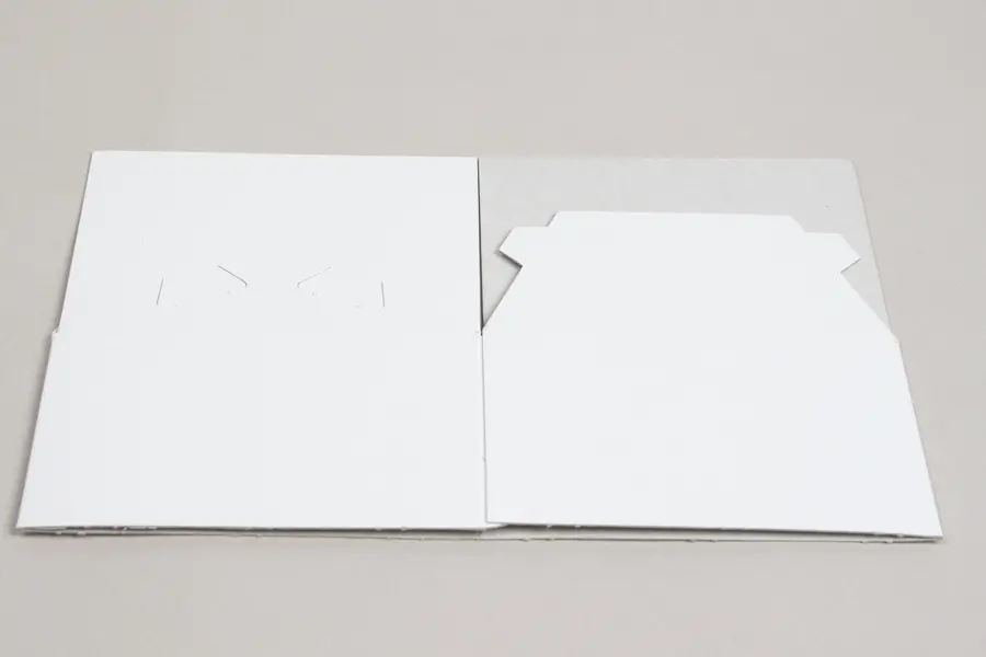 5L X 5W X 3H, HIGH-WALLED FOLDING GIFT BOX BASE (BASE ONLY), WHITE