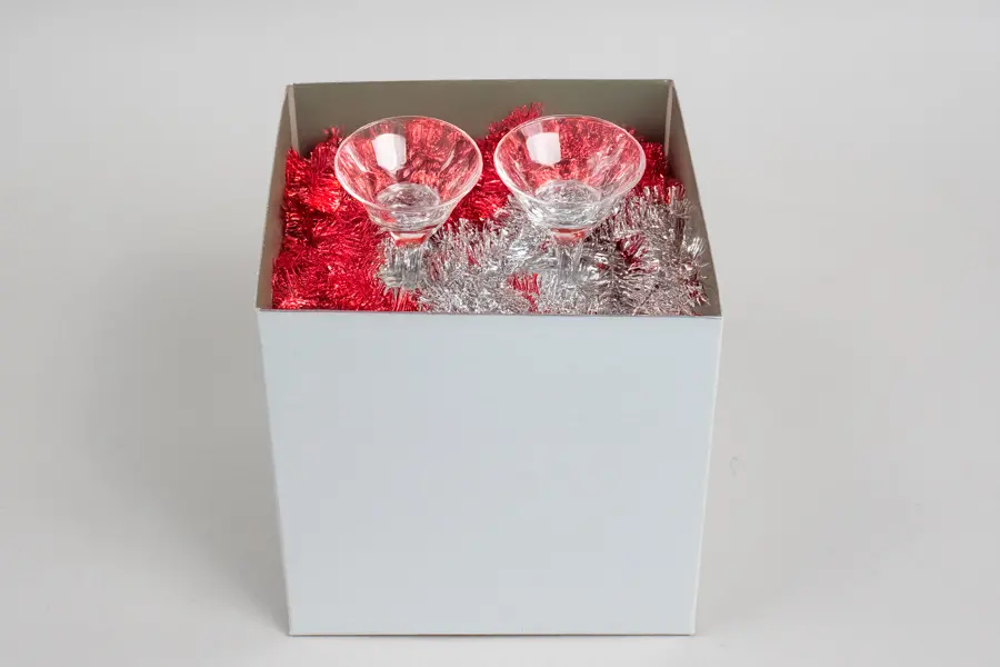 6L X 6W X 6H, HIGH-WALLED FOLDING GIFT BOX BASE (BASE ONLY), WHITE