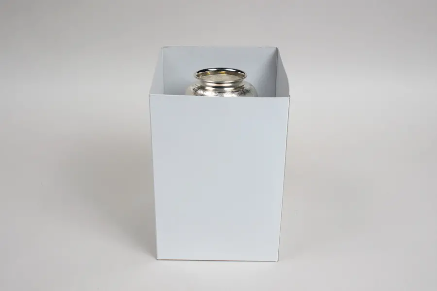 6L X 6W X 9H, HIGH-WALLED FOLDING GIFT BOX BASE (BASE ONLY), WHITE