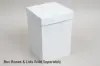 6L X 6W X 9H, HIGH-WALLED FOLDING GIFT BOX BASE (BASE ONLY), WHITE