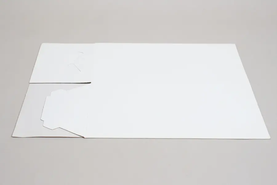6L X 6W X 12H, HIGH-WALLED FOLDING GIFT BOX BASE (BASE ONLY), WHITE
