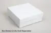 8L X 8W X 3H, HIGH-WALLED FOLDING GIFT BOX BASE (BASE ONLY), WHITE