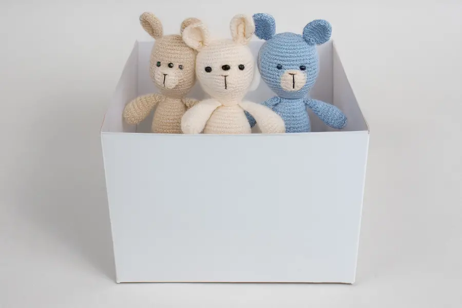 8L X 8W X 6H, HIGH-WALLED FOLDING GIFT BOX BASE (BASE ONLY), WHITE