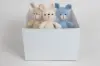8L X 8W X 6H, HIGH-WALLED FOLDING GIFT BOX BASE (BASE ONLY), WHITE