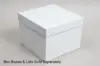 8L X 8W X 6H, HIGH-WALLED FOLDING GIFT BOX BASE (BASE ONLY), WHITE
