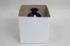 8L X 8W X 9H, HIGH-WALLED FOLDING GIFT BOX BASE (BASE ONLY), WHITE