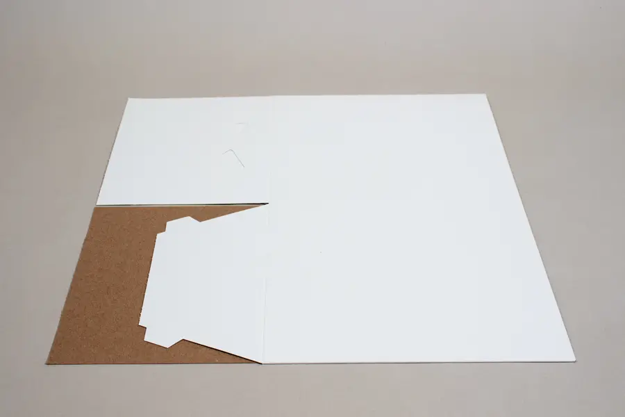 8L X 8W X 9H, HIGH-WALLED FOLDING GIFT BOX BASE (BASE ONLY), WHITE