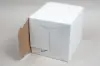 8L X 8W X 9H, HIGH-WALLED FOLDING GIFT BOX BASE (BASE ONLY), WHITE