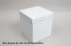 8L X 8W X 9H, HIGH-WALLED FOLDING GIFT BOX BASE (BASE ONLY), WHITE