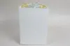 8L X 8W X 12H, HIGH-WALLED FOLDING GIFT BOX BASE (BASE ONLY), WHITE