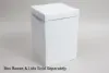 8L X 8W X 12H, HIGH-WALLED FOLDING GIFT BOX BASE (BASE ONLY), WHITE