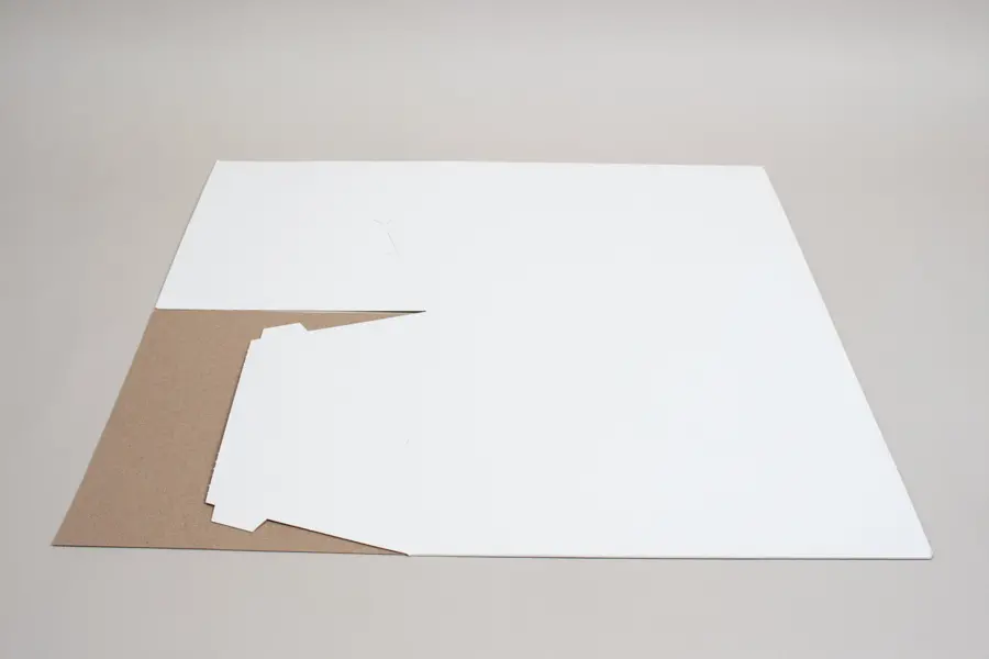 10L X 10W X 12H, HIGH-WALLED FOLDING GIFT BOX BASE (BASE ONLY), WHITE