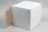 10L X 10W X 12H, HIGH-WALLED FOLDING GIFT BOX BASE (BASE ONLY), WHITE