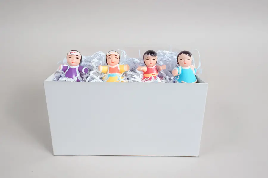 10L X 5W X 6H, HIGH-WALLED FOLDING GIFT BOX BASE (BASE ONLY), WHITE
