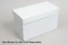 10L X 5W X 6H, HIGH-WALLED FOLDING GIFT BOX BASE (BASE ONLY), WHITE
