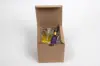 4L x 4W x 4H, Ohio Valley Natural Kraft Pinstripe Tuck-Top Gift Boxes