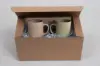 4-1/2L x 9W x 4-1/2H, Ohio Valley Natural Kraft Pinstripe Tuck-Top Gift Boxes
