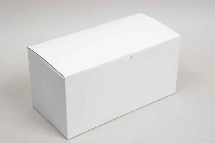 6L x 12W x 6H, Ohio Valley Natural White Gloss Tuck-Top Gift Boxes