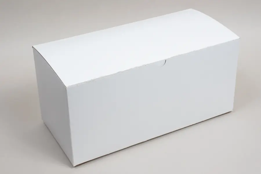 7L x 15W x 7H, Ohio Valley Natural White Gloss Tuck-Top Gift Boxes