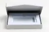 4-5/8L x 3-3/8W x 5/8H, Flip-Boxes Gift Card Boxes - Plastic Insert, White Ice