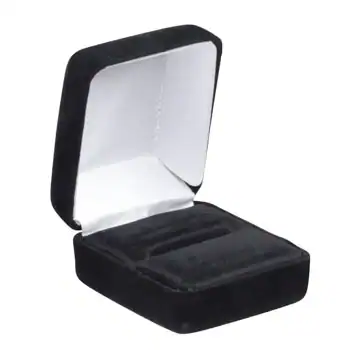 1-7/8W x 2-1/4L x 1-3/8H, Echelon Velour Collection, Black
