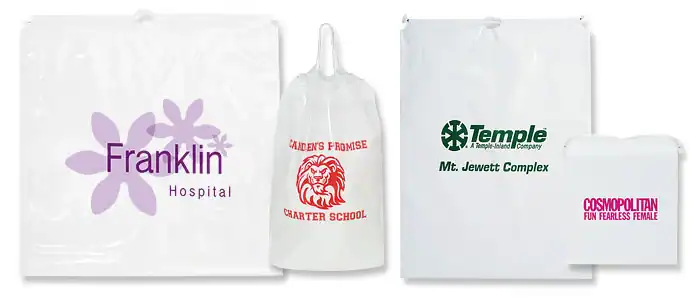9W x 12L, Short Run Cotton Cord Drawstring Bags, White