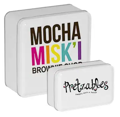 Color Metallic Tins with Full Color Imprint
