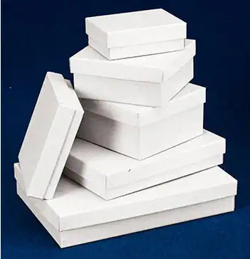 1-3/4L x 1-1/8W x 5/8H, Jewelry Boxes w/Fiber Insert, White Swirl