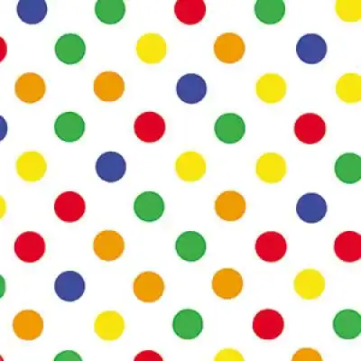 Dots Patterned Tissue, Primary Dots, 200 Sheets
