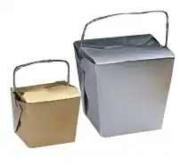 2-3/4W x 2L x 2-1/2H, Glossy Colored Paper Take-Out Boxes, Glossy Gold