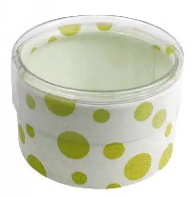 2W x 1L, Round Plastic Favor Boxes, Willow Dots