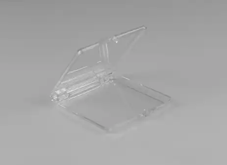 Rigid Hinged Plastic Boxes - 2-78 x 2"