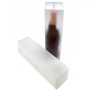 3-3/8W x 3-3/8L x 12-5/8H, 1 Piece Single Bottle Frosted Wine Box