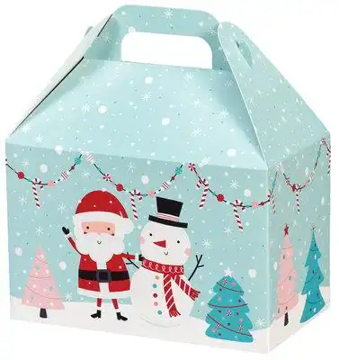 8-1/2W x 5L x 5-1/2H, Theme Gable Gift Basket Boxes, Winter Wonderland