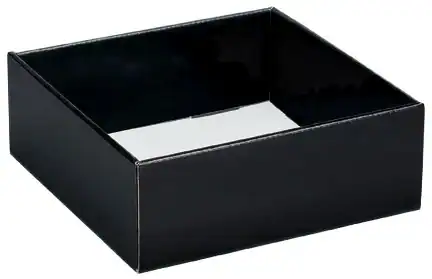 8W x 8L x 3H, Gift Trays, Black