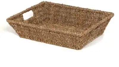 15-3/4W x 11-3/4L x 3-1/2H, Baskets w/ Side Handles