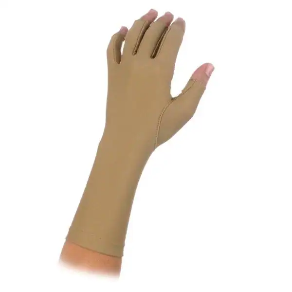 Left Isomedic Compression Glove, Beige, Large