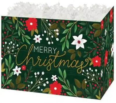 7W x 4L x 5H, Gift Baskets, Botanical Christmas