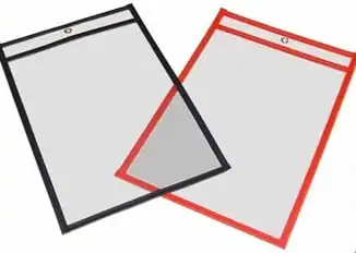 5W x 8L, Job Ticket Holder, Black