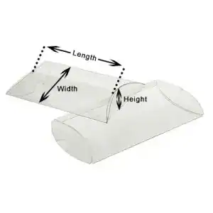 FDA Approved Crystal Clear Pillow Boxes