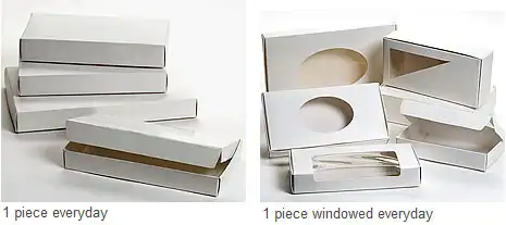 6W x 3-1/4L x 1-1/8H, One-Piece Candy Boxes